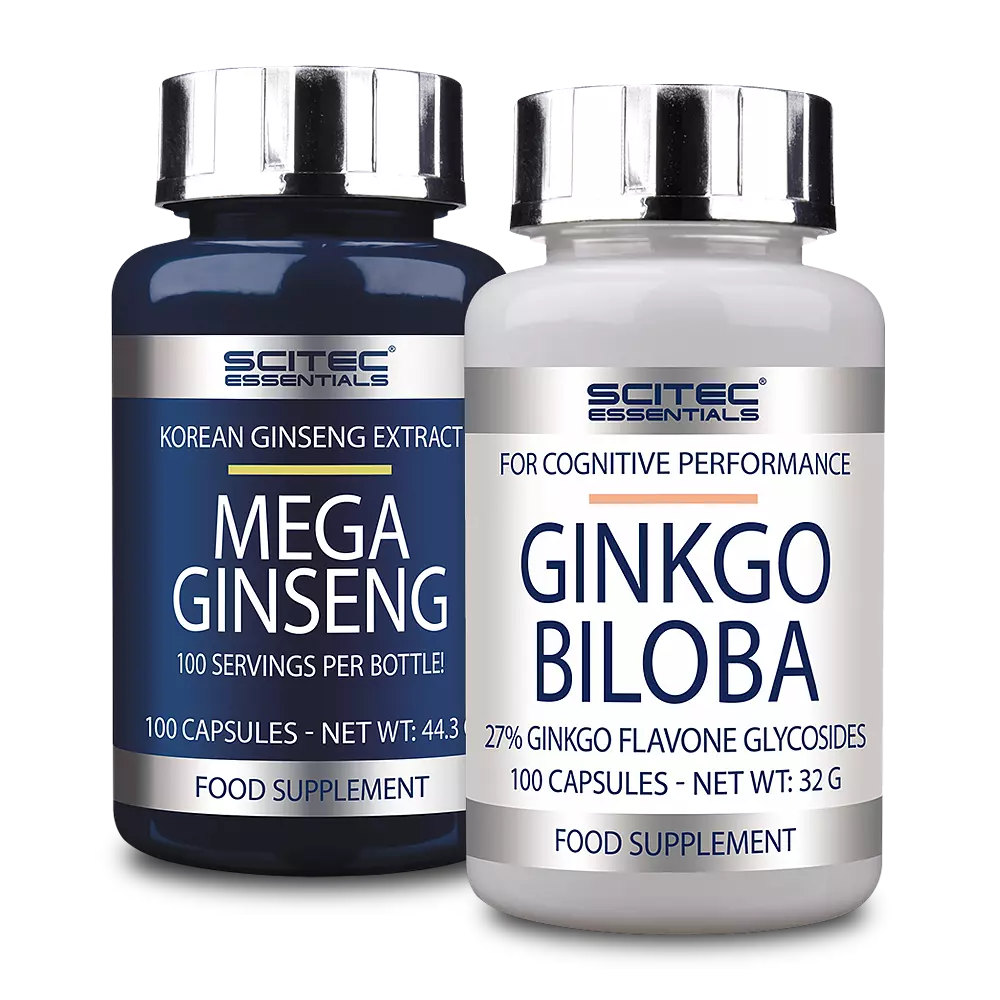 verzekering Uitdrukkelijk scheerapparaat Mega Ginseng + Ginkgo Biloba (set) - Scitec Nutrition