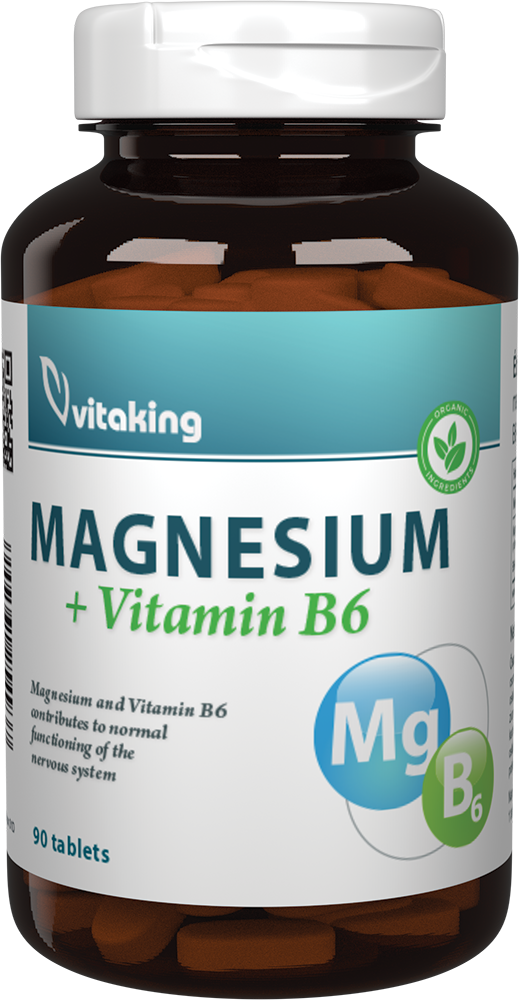 Vitaking Magnézium+B6 vitamin tabletta 90 db - Pingvin Patika